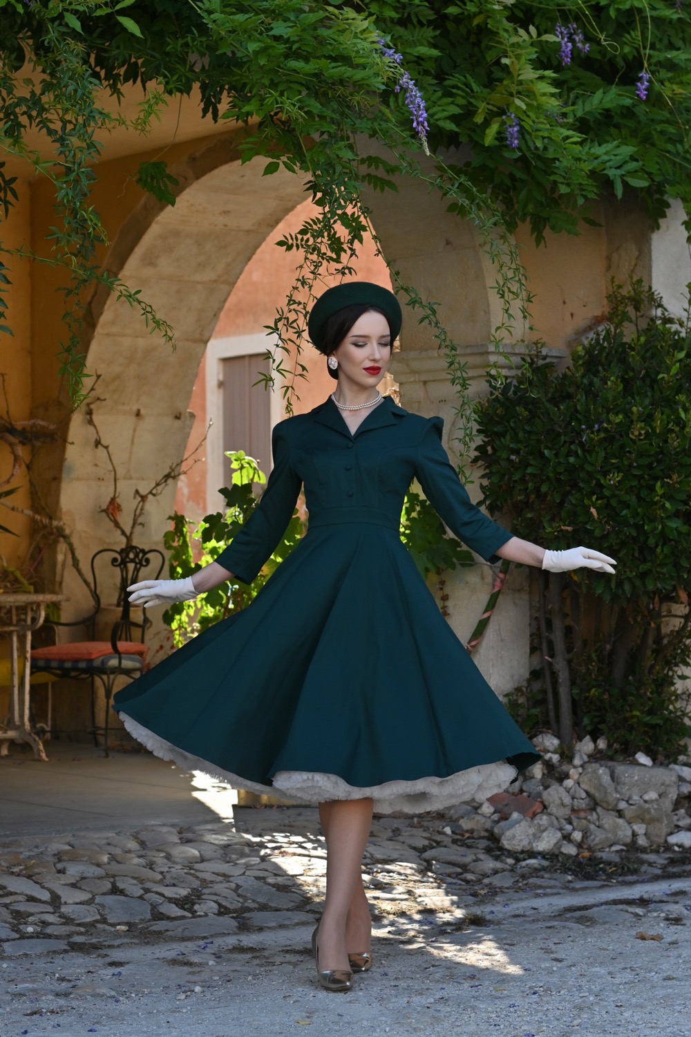 Alyssa Green Swing Dress in Extended Sizing